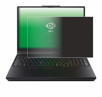 Image de l'appareil Lenovo ThinkPad P16 Gen 3 avec une grande variété de protections d'écran.