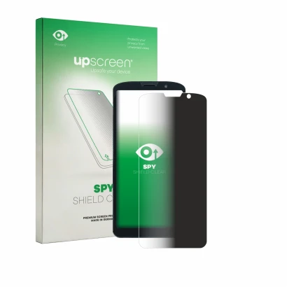 Face avant d’un emballage produit avec le logo de la marque upscreen. À côté, l’appareil Unitech EA630 est représenté avec la