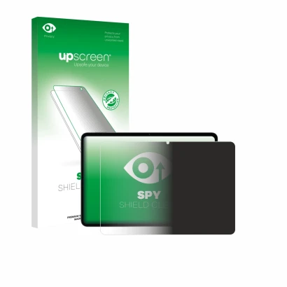 Face avant d’un emballage produit avec le logo de la marque upscreen. À côté, l’appareil Xiaomi Pad 7 (en paysage) est représe