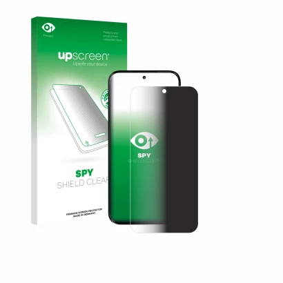 Face avant d’un emballage produit avec le logo de la marque upscreen. À côté, l’appareil Motorola Moto G77 est représenté avec