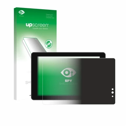 Face avant d’un emballage produit avec le logo de la marque upscreen. À côté, l’appareil Lilliput 719/T 7" est représenté avec
