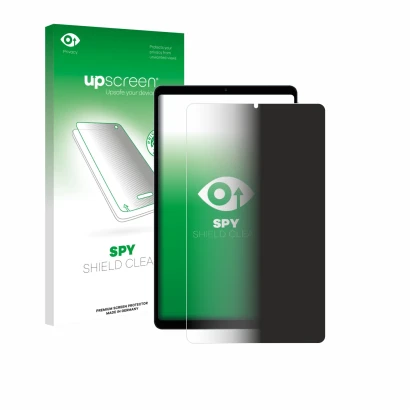 Face avant d’un emballage produit avec le logo de la marque upscreen. À côté, l’appareil Teclast T50 Mini est représenté avec 