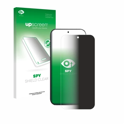 Face avant d’un emballage produit avec le logo de la marque upscreen. À côté, l’appareil Vivo V70 est représenté avec la prote