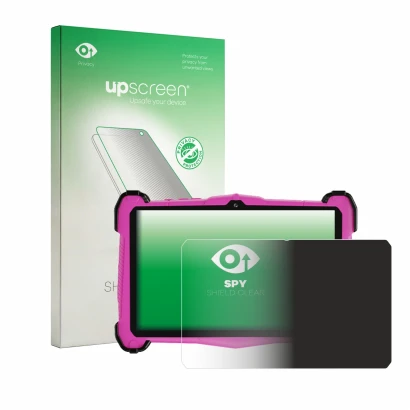 Face avant d’un emballage produit avec le logo de la marque upscreen. À côté, l’appareil EagleSoar E_764_EEA-P est représenté