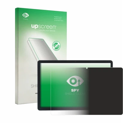 Face avant d’un emballage produit avec le logo de la marque upscreen. À côté, l’appareil Acepad A172 est représenté avec la pr