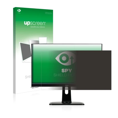 Face avant d’un emballage produit avec le logo de la marque upscreen. À côté, l’appareil Iiyama ProLite XUB2792UHSU-B1 est rep