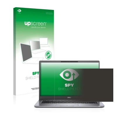 Face avant d’un emballage produit avec le logo de la marque upscreen. À côté, l’appareil Dell Latitude 7300 est représenté ave