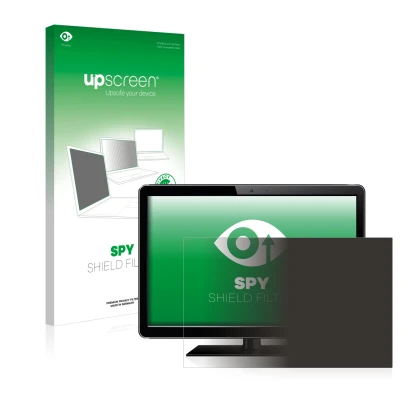 Face avant d’un emballage produit avec le logo de la marque upscreen. À côté, l’appareil est représenté avec la protection d’é