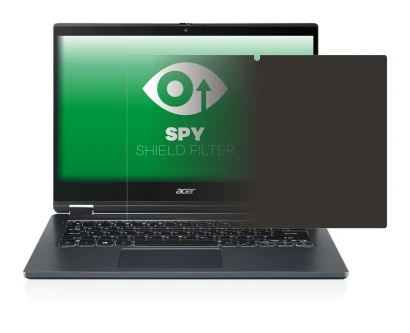 Image de l'appareil Acer TravelMate Spin P4 14" 16:9 avec une grande variété de protections d'écran.