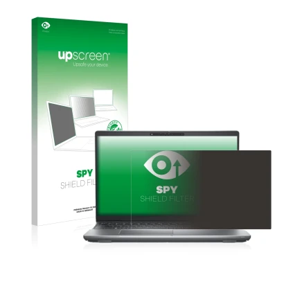 Face avant d’un emballage produit avec le logo de la marque upscreen. À côté, l’appareil Dell Latitude 5531 est représenté ave