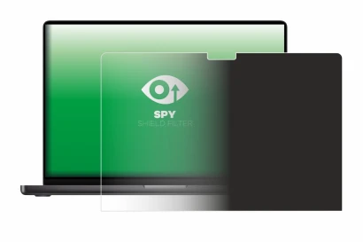 Image de l'appareil Apple MacBook Pro 14" M3 2023 avec une grande variété de protections d'écran.