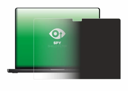 Image de l'appareil Apple MacBook Pro 16" M4 2024 avec une grande variété de protections d'écran.