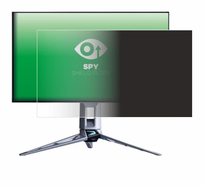 Image de l'appareil ASUS ROG Swift PG27AQWP avec une grande variété de protections d'écran.