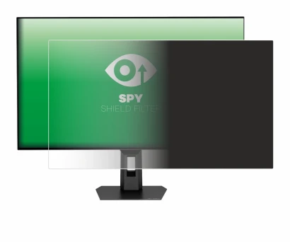 Image de l'appareil ASUS ROG Strix OLED XG32UCWMG avec une grande variété de protections d'écran.