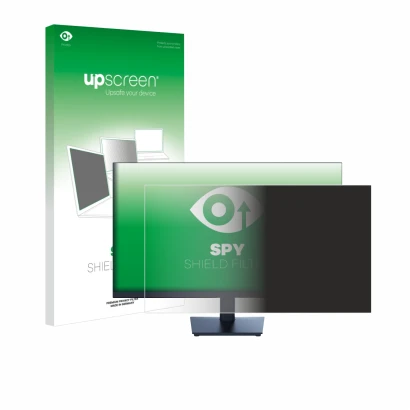 Face avant d’un emballage produit avec le logo de la marque upscreen. À côté, l’appareil KTC H27D9 est représenté avec la prot