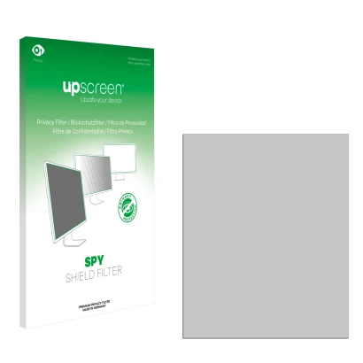 Face avant d’un emballage produit avec le logo de la marque upscreen. À côté se trouve la protection d’écran correspondante.