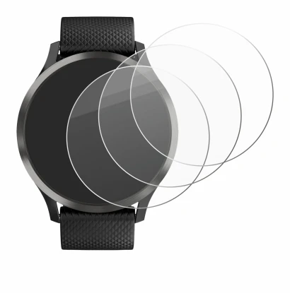 Image de l'appareil Garmin vivomove HR avec une grande variété de protections d'écran.