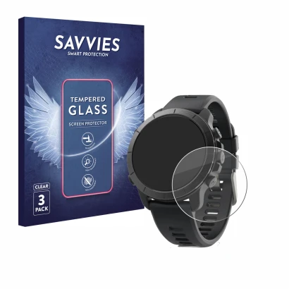 Face avant d’un emballage produit avec le logo de la marque Savvies. À côté, l’appareil Wahoo Elemnt Rival est représenté avec