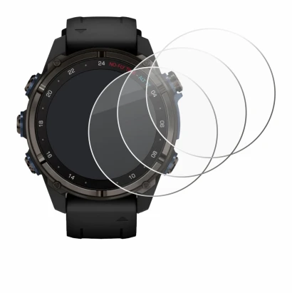 Image de l'appareil Garmin Descent Mk3i (43 mm) avec une grande variété de protections d'écran.