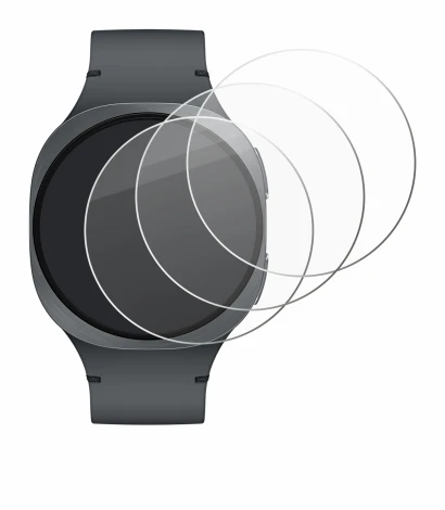 Image de l'appareil Samsung Galaxy Watch 8 (40 mm) avec une grande variété de protections d'écran.