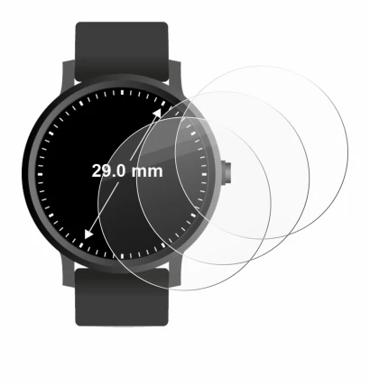 Image de l'appareil Montres (Circulaire, ø: 29 mm) avec une grande variété de protections d'écran.