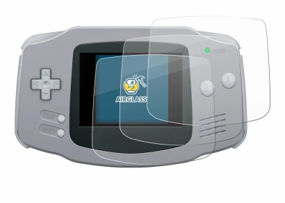 Image de l'appareil Nintendo Gameboy Advance GBA avec une grande variété de protections d'écran.