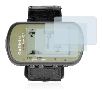 Image de l'appareil Garmin Foretrex 401 avec une grande variété de protections d'écran.