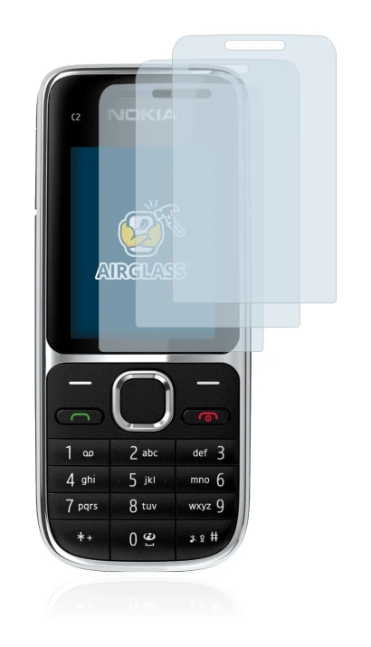 Image de l'appareil Nokia C2-01 avec une grande variété de protections d'écran.