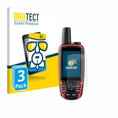 Face avant d’un emballage produit avec le logo de la marque BROTECT. À côté, l’appareil Garmin Astro 320 est représenté avec l