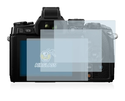 Image de l'appareil Olympus OM-D E-M1 avec une grande variété de protections d'écran.