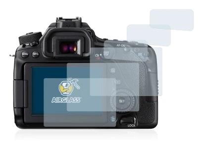 Image de l'appareil Canon EOS 80D avec une grande variété de protections d'écran.