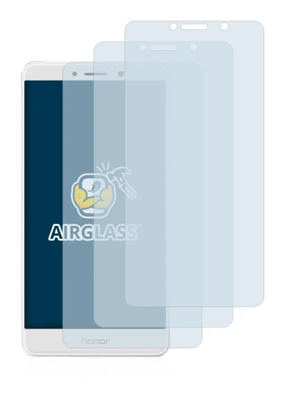 Image de l'appareil Honor 6X avec une grande variété de protections d'écran.