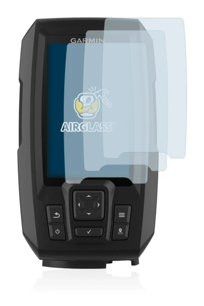 Image de l'appareil Garmin Striker Plus 4 avec une grande variété de protections d'écran.