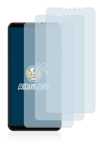 Image de l'appareil Xiaomi Mi Max 3 avec une grande variété de protections d'écran.