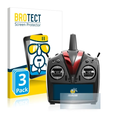 Face avant d’un emballage produit avec le logo de la marque BROTECT. À côté, l’appareil VBar Control Touch est représenté avec