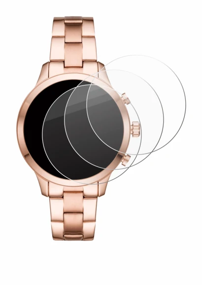 Image de l'appareil Michael Kors Access Runway (41 mm) avec une grande variété de protections d'écran.