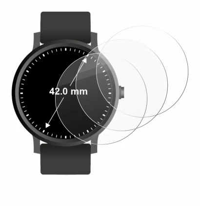 Image de l'appareil Circulaire Displays (ø: 42 mm) avec une grande variété de protections d'écran.