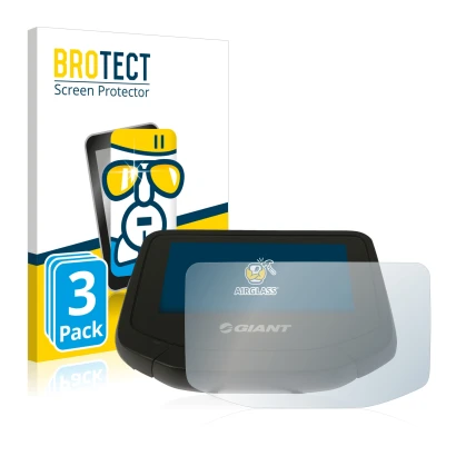 Face avant d’un emballage produit avec le logo de la marque BROTECT. À côté, l’appareil Giant RideControl Evo est représenté a