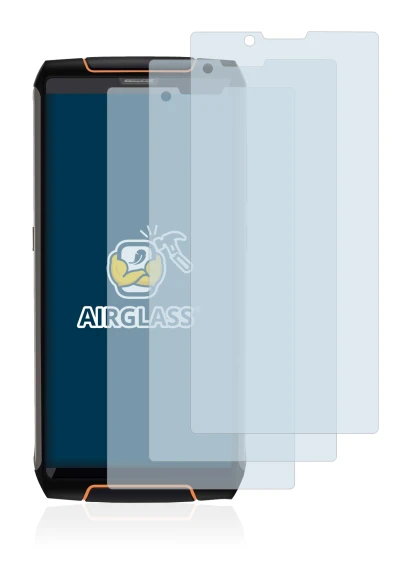 Image de l'appareil Cubot King Kong 3 avec une grande variété de protections d'écran.