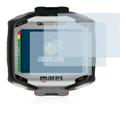Image de l'appareil Mares Quad Air avec une grande variété de protections d'écran.
