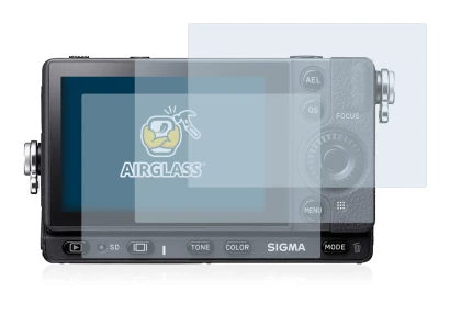 Image de l'appareil Sigma FP avec une grande variété de protections d'écran.