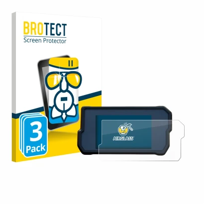 Face avant d’un emballage produit avec le logo de la marque BROTECT. À côté, l’appareil KTM 790 Adventure 2019+ est représenté