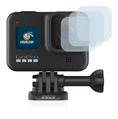 Image de l'appareil GoPro Hero 8 Black (Lentille) avec une grande variété de protections d'écran.