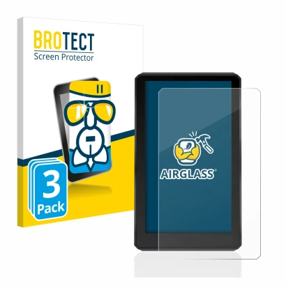 Face avant d’un emballage produit avec le logo de la marque BROTECT. À côté, l’appareil Garmin zumo XT est représenté avec la 