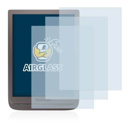 Image de l'appareil PocketBook InkPad 3 Pro avec une grande variété de protections d'écran.