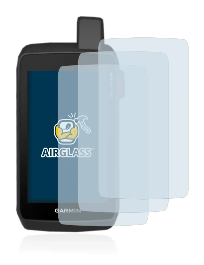 Image de l'appareil Garmin Montana 750i avec une grande variété de protections d'écran.