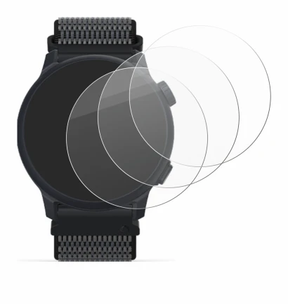Image de l'appareil Coros Pace 2 avec une grande variété de protections d'écran.