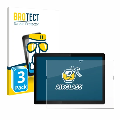 Face avant d’un emballage produit avec le logo de la marque BROTECT. À côté, l’appareil Lenovo ThinkPad X12 Gen 1 est représen