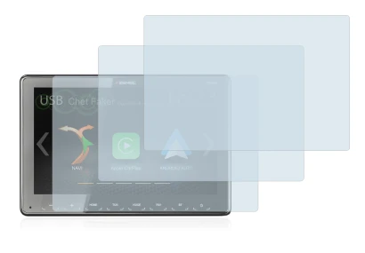 Image de l'appareil Zenec Z-N965 avec une grande variété de protections d'écran.