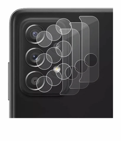 Image de l'appareil Samsung Galaxy A52 5G (Caméra UNIQUEMENT) avec une grande variété de protections d'écran.